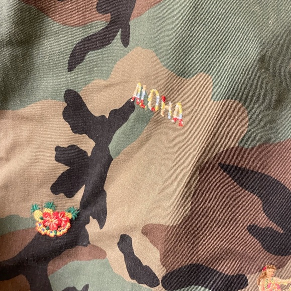 Polo Men’s shorts Camouflage  Hawaiian Theme print - Picture 6 of 10